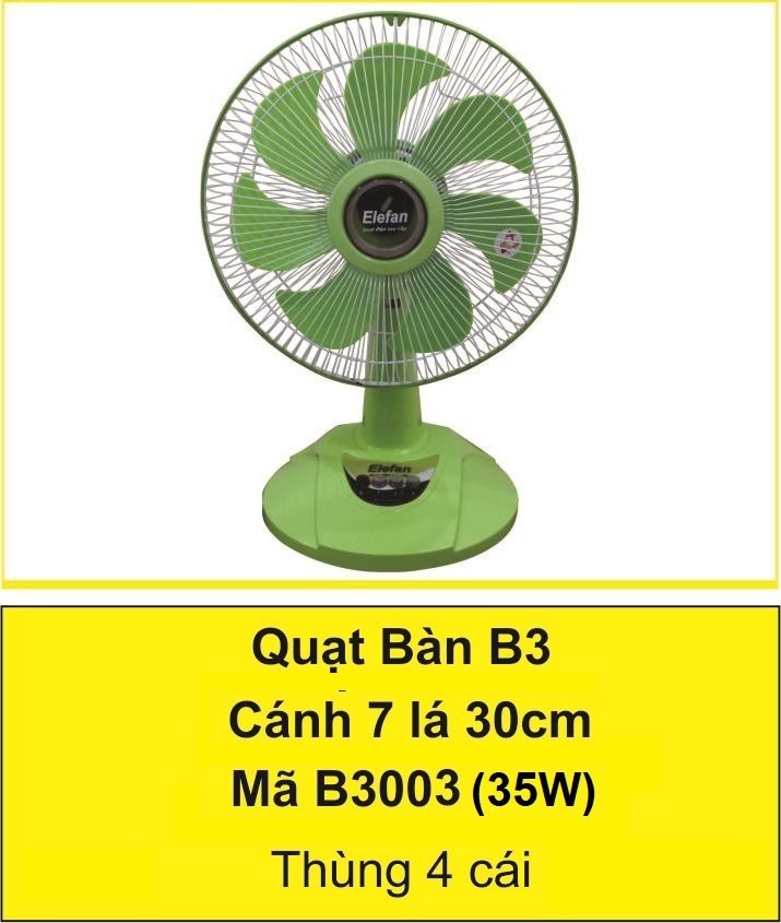 Quạt bàn Elefan B3003